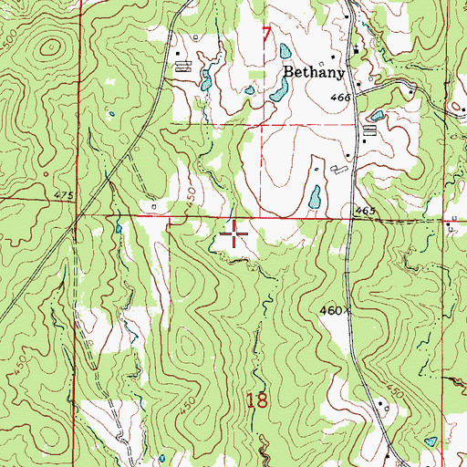 Topographic Map of Martha (historical), AR
