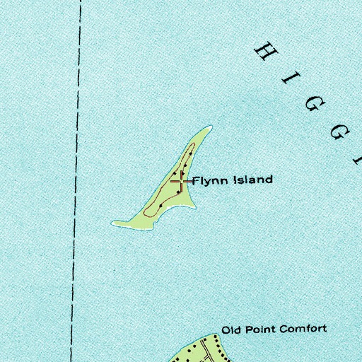 Topographic Map of Flynn Island, MI