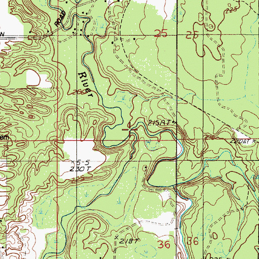 Topographic Map of Foster Creek, MI