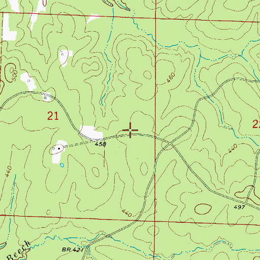 Topographic Map of New Bethel Church (historical), AR
