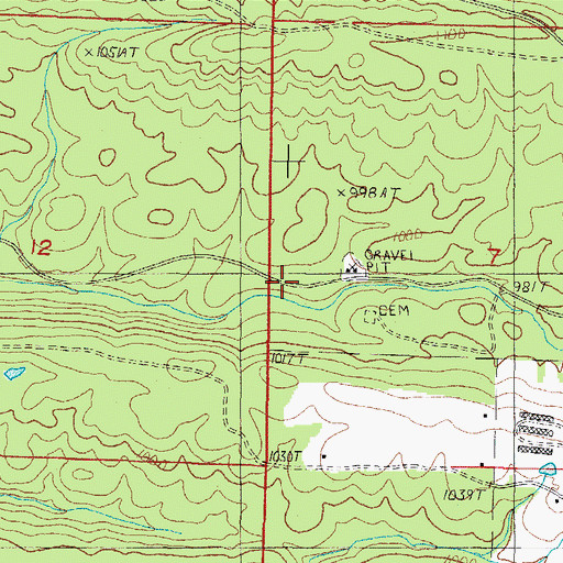 Topographic Map of New Moon (historical), AR
