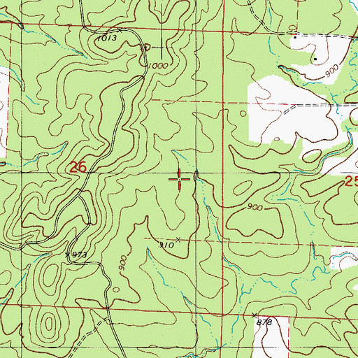 Topographic Map of New Thompson (historical), AR