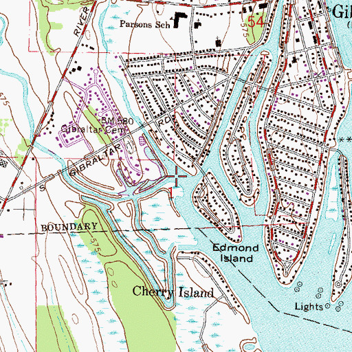 Topographic Map of Frank and Poet Drain, MI