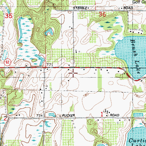 Topographic Map of Franklin School, MI