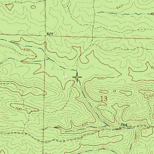Topographic Map of Old Euclid (historical), AR
