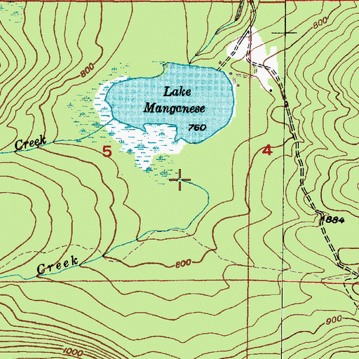 Topographic Map of French Annie Creek, MI