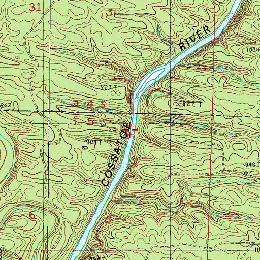 Topographic Map of Planner Ford, AR