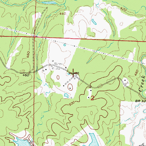 Topographic Map of Reed, AR