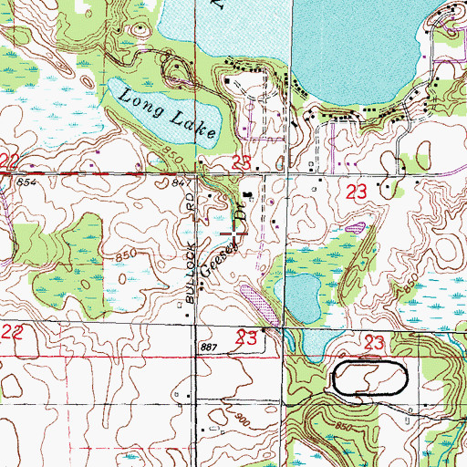 Topographic Map of Geesey Drain, MI