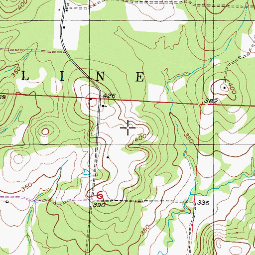 Topographic Map of Sanctified Church (historical), AR