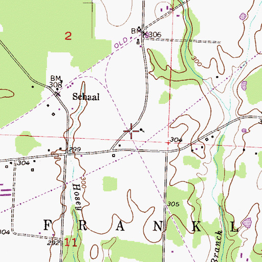 Topographic Map of Schaal School (historical), AR