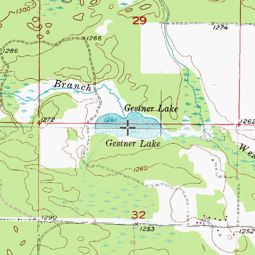 Topographic Map of Spirit Lake, MI