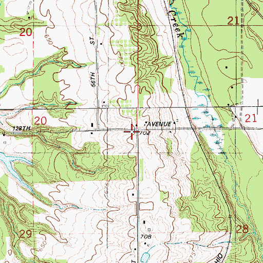Topographic Map of Gidley School, MI
