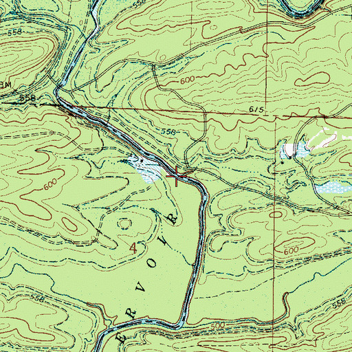 Topographic Map of Thompson Ford (historical), AR