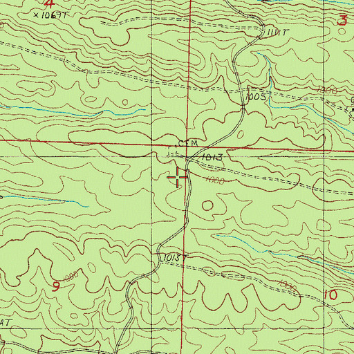 Topographic Map of Union School (historical), AR