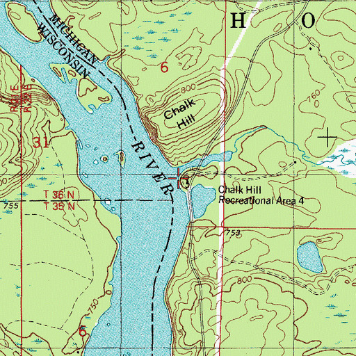 Topographic Map of Goodman Brook, MI
