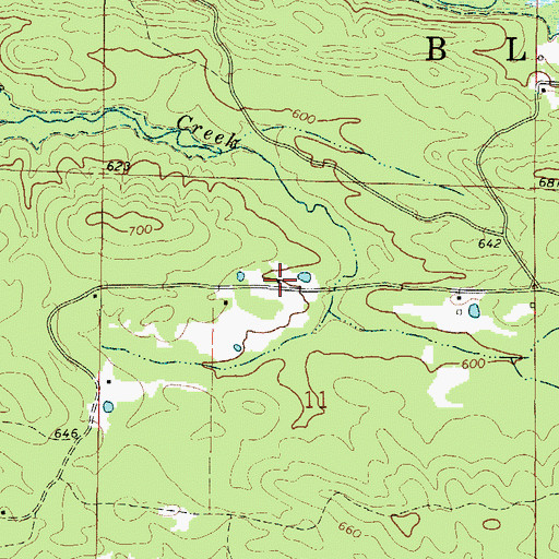 Topographic Map of Utah School (historical), AR