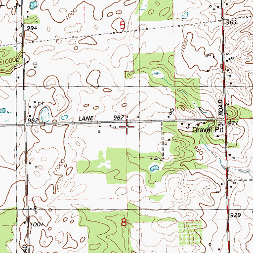 Topographic Map of Goold School, MI