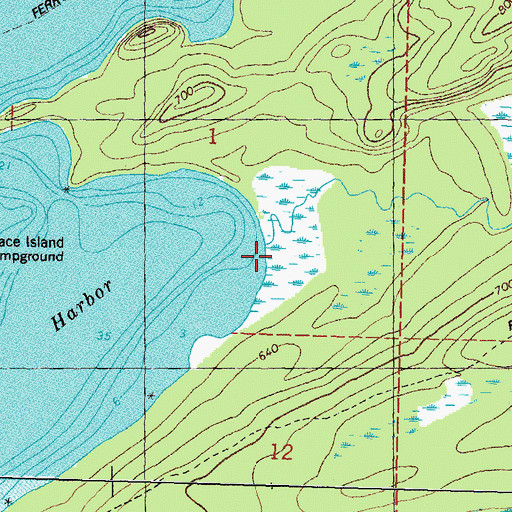 Topographic Map of Grace Creek, MI
