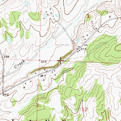 Topographic Map of Walker School (historical), AR