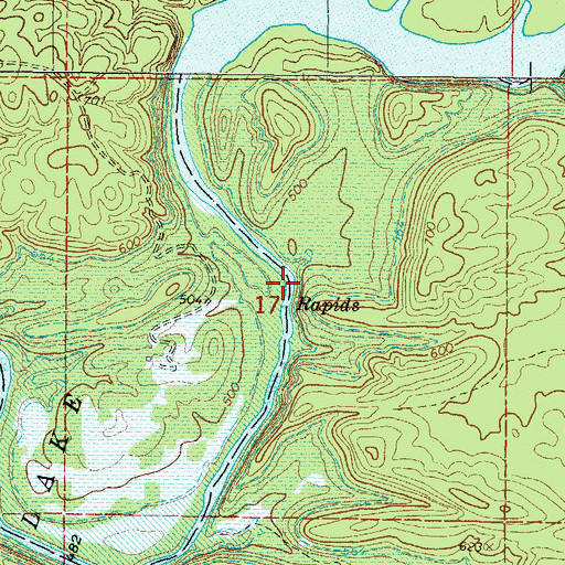 Topographic Map of Wiser Ford (historical), AR