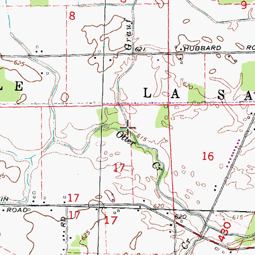 Topographic Map of Grauf Drain, MI