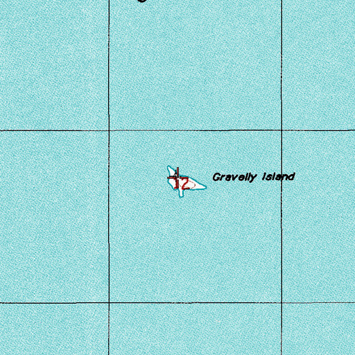 Topographic Map of Gravelly Island, MI
