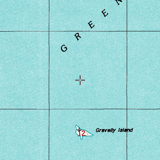 Topographic Map of Gravelly Island Shoals, MI