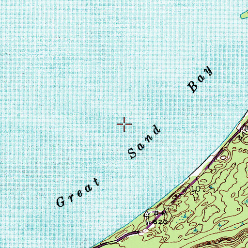 Topographic Map of Great Sand Bay, MI
