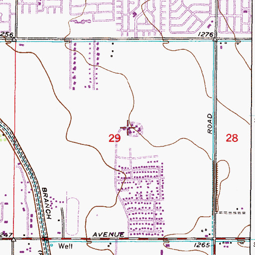 Topographic Map of Irving Elementary School, AZ