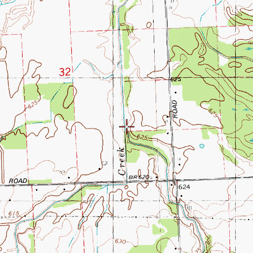 Topographic Map of Griffus Creek, MI