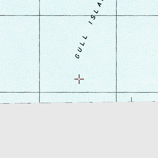 Topographic Map of Gull Island Reef, MI