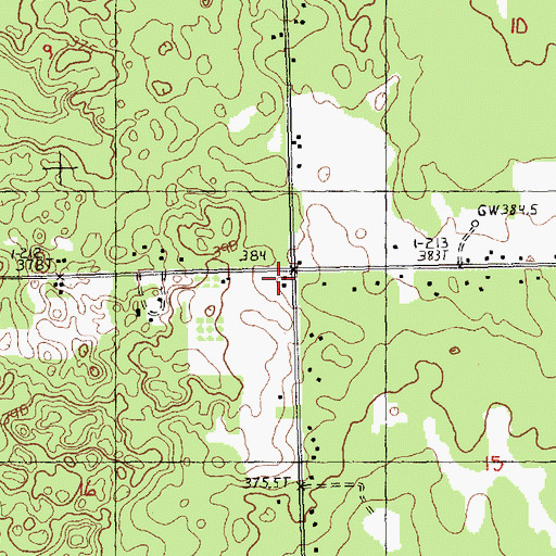 Topographic Map of Hardy School, MI