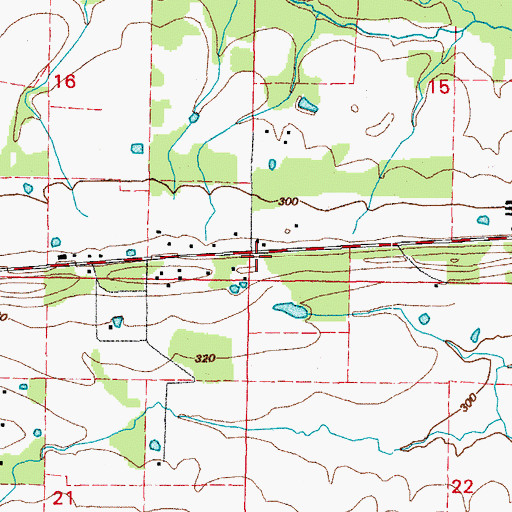 Topographic Map of Ebenezer School (historical), AR