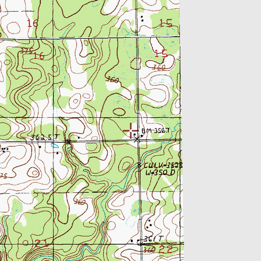 Topographic Map of Harman School, MI