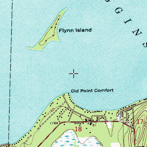 Topographic Map of Higgins Lake, MI