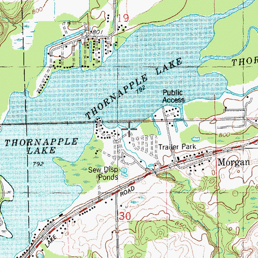 Topographic Map of High Bank Creek, MI