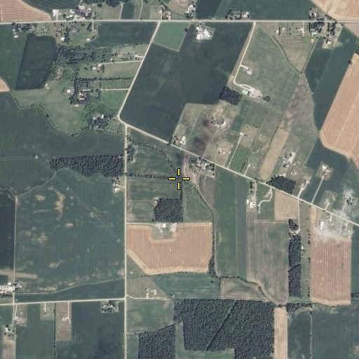 Aerial/Satellite Image of Hitting Drain, MI