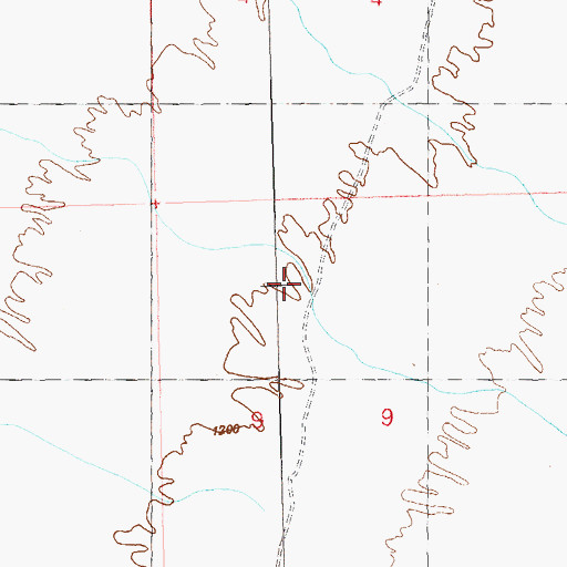 Topographic Map of Italian Wash, AZ
