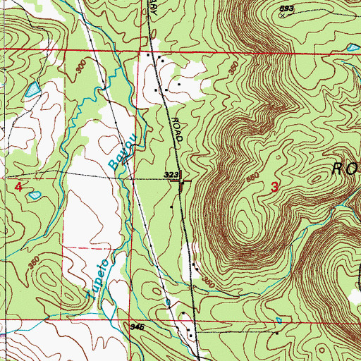 Topographic Map of Ledrick School (historical), AR