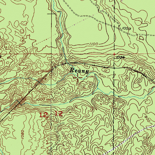 Topographic Map of Holyoke Creek, MI