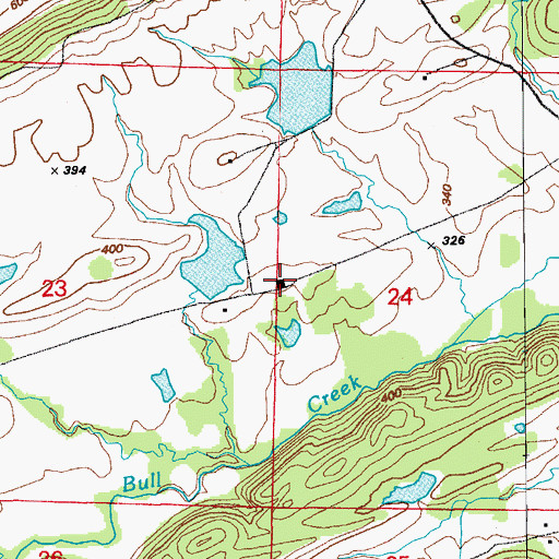 Topographic Map of Mount Tabor School (historical), AR