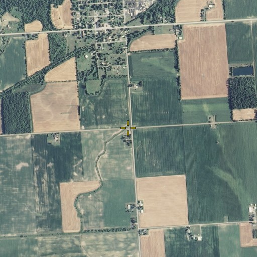 Aerial/Satellite Image of Hough Drain, MI