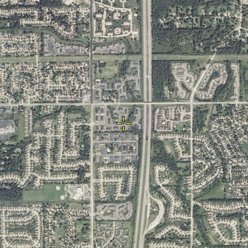 Aerial/Satellite Image of Hustin Drain, MI