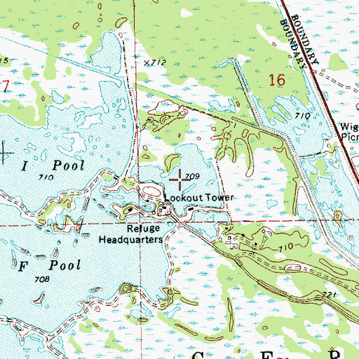 Topographic Map of I Pool, MI
