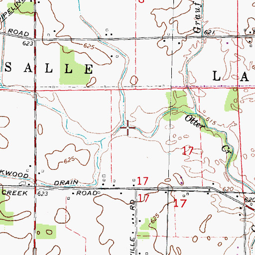 Topographic Map of Ida Drain, MI