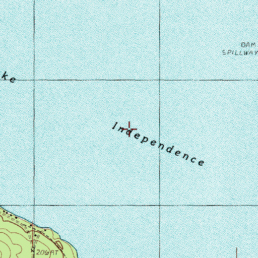 Topographic Map of Lake Independence, MI