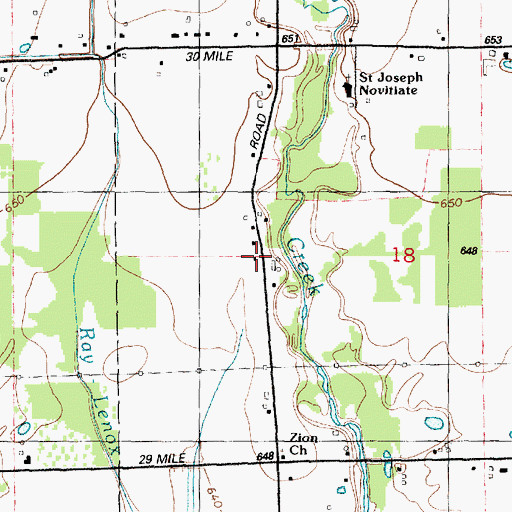 Topographic Map of Independent Church, MI