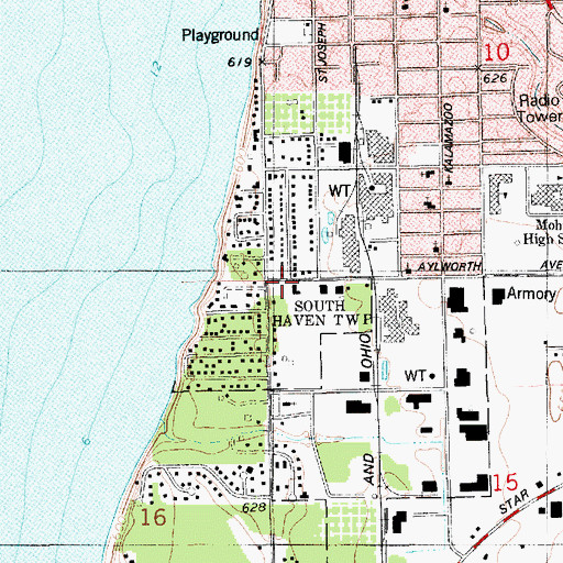 Topographic Map of Indian Grove, MI