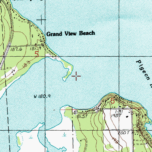 Topographic Map of Indian River, MI